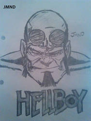 My drawing of Hellboy