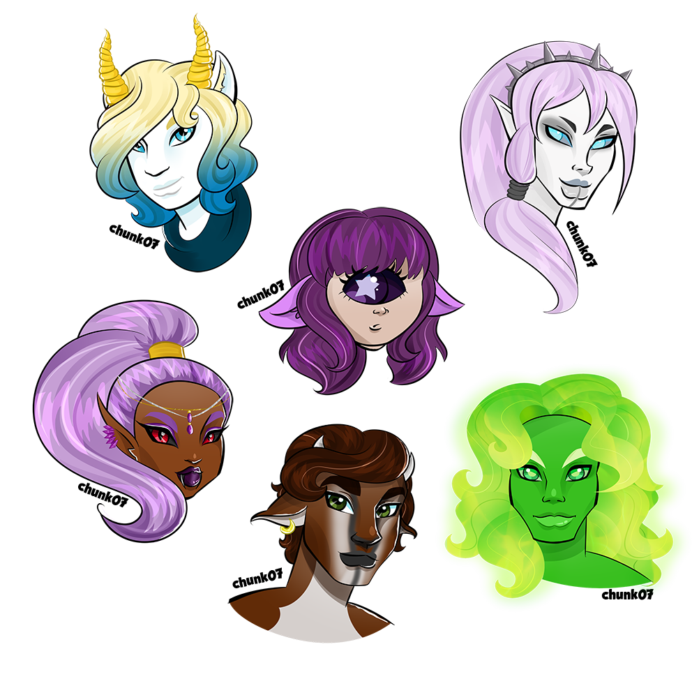 Monster Snouts Monster Headshot Batch 1 by teddy-beard on DeviantArt