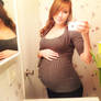 8 months pregnant!