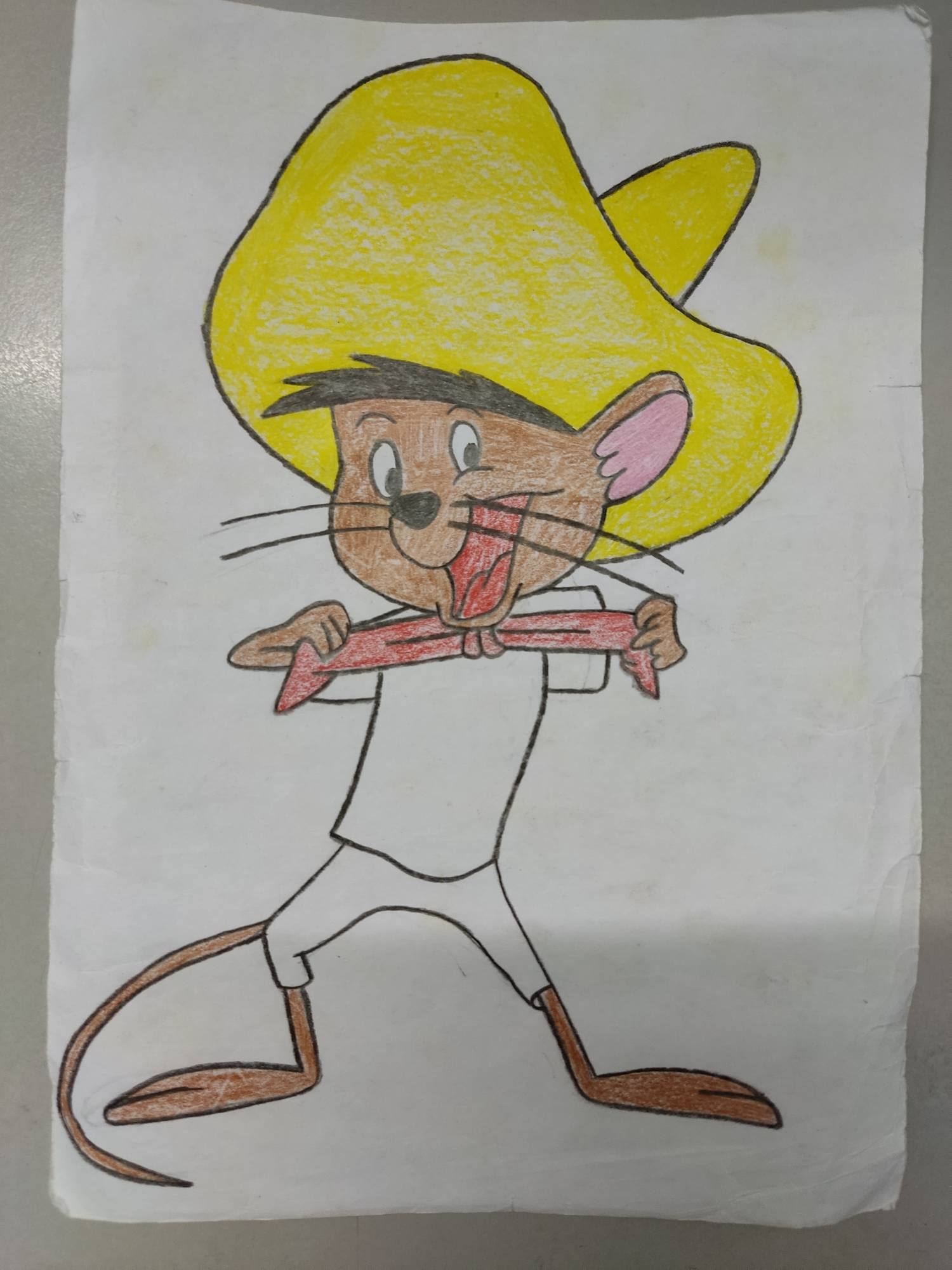 Speedy Gonzales, Drawing by Celestino Alertse