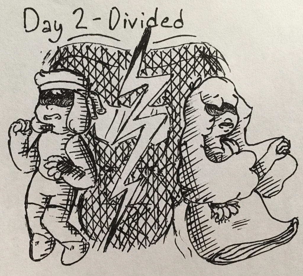 Inktober 2017 - Day 2 - Divided