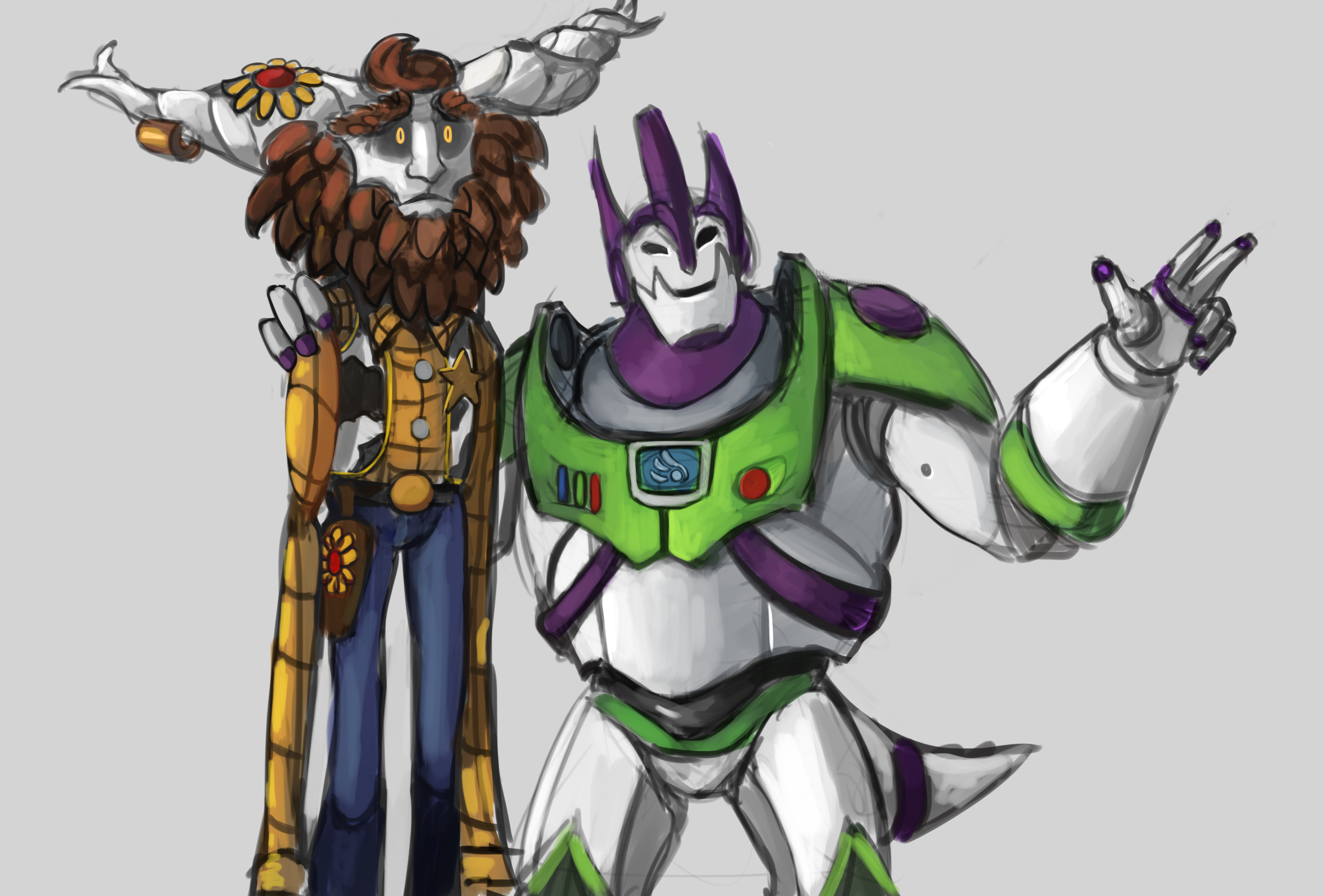 League of Legends / Toy Story Crossover Sketch