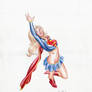 SuperGirl in flight