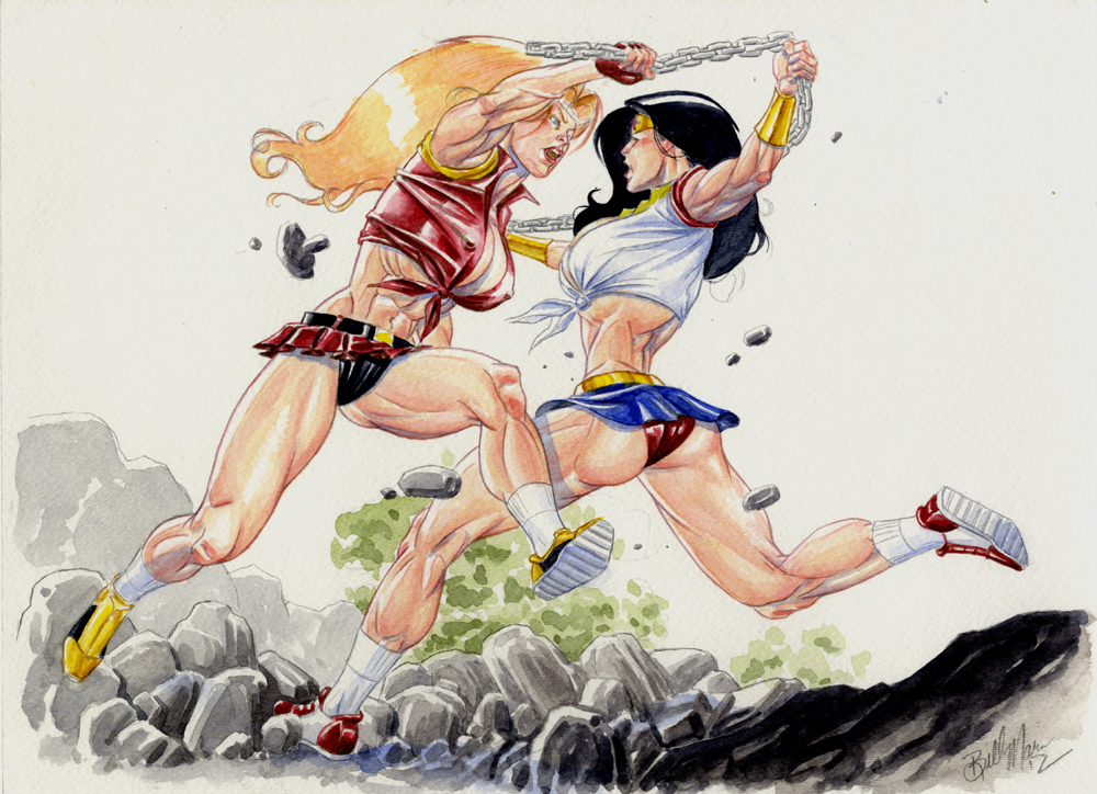 Wonder Woman vs Thundra 2