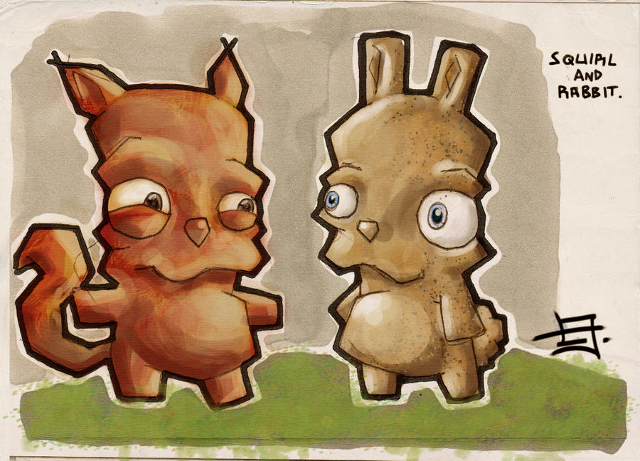 Squirl and Rabbit by Jullian1990 on DeviantArt
