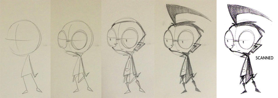 How to draw Dib by Naplez on DeviantArt