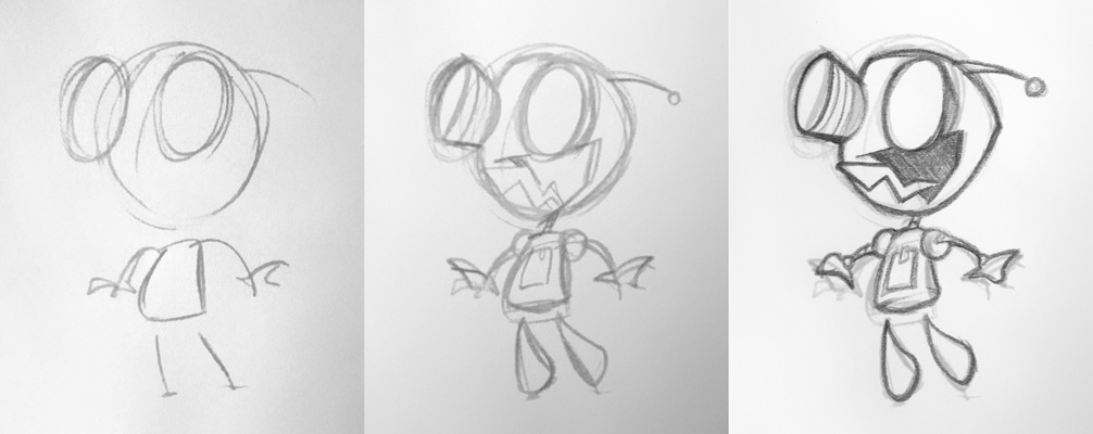 Sir Drawing How to draw GIR (SIR) by Naplez on DeviantArt