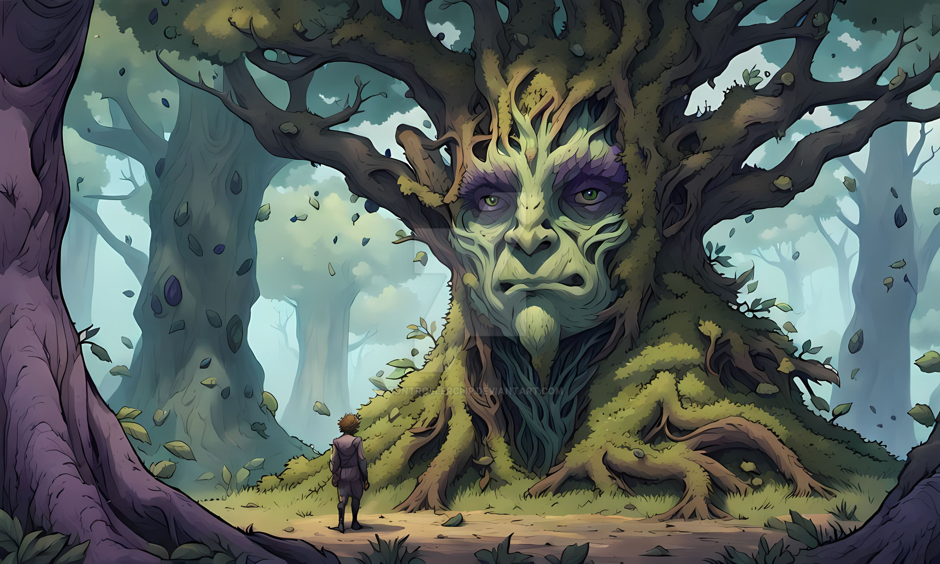 Treefolk Audience with the Treefolk King by controllerclip on DeviantArt