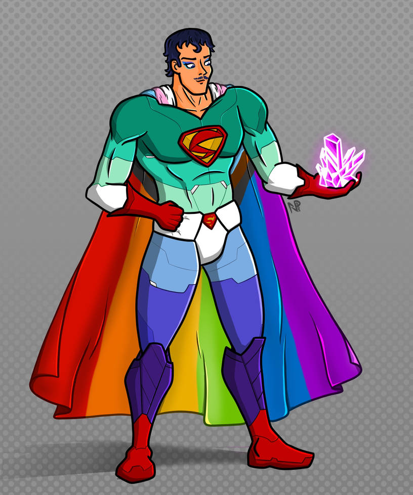 Superman with Pink Krytponite by Lasshouse on DeviantArt
