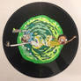 Rick and Morty duct tape record art
