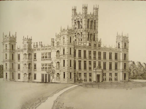 Highclere Castle 'Downton Abbey' II larger drawing