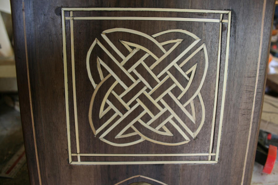 Knot Work Inlay Celtic Knot Inlay on Stool by maclegno on DeviantArt