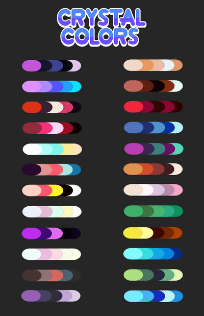Crystal Colors by Mcburgess on DeviantArt