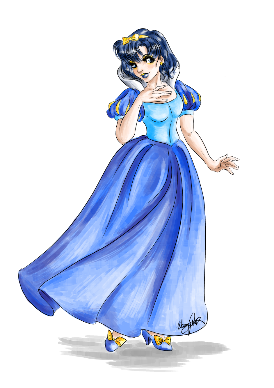 sailor mercury princess dress In addition to getting new Sailor Mercury photos, I also cosplayed Princess Mercury for the first time! I haven't been dedicating much time to cosplay recently, but this was quick to throw