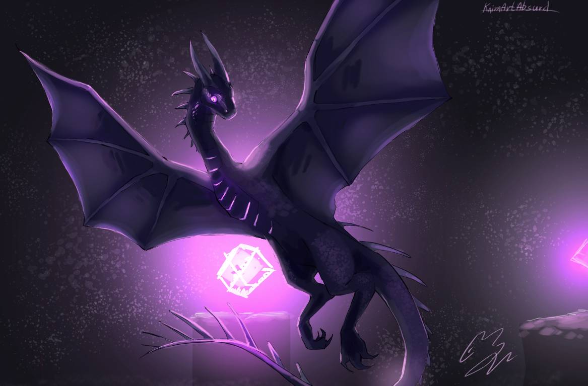 Minecraft Style Dragon Minecraft dragon by KairaArtAbsurd on DeviantArt