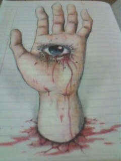 3d hand crying