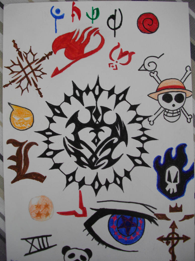 Random anime symbols by Ichigt on DeviantArt