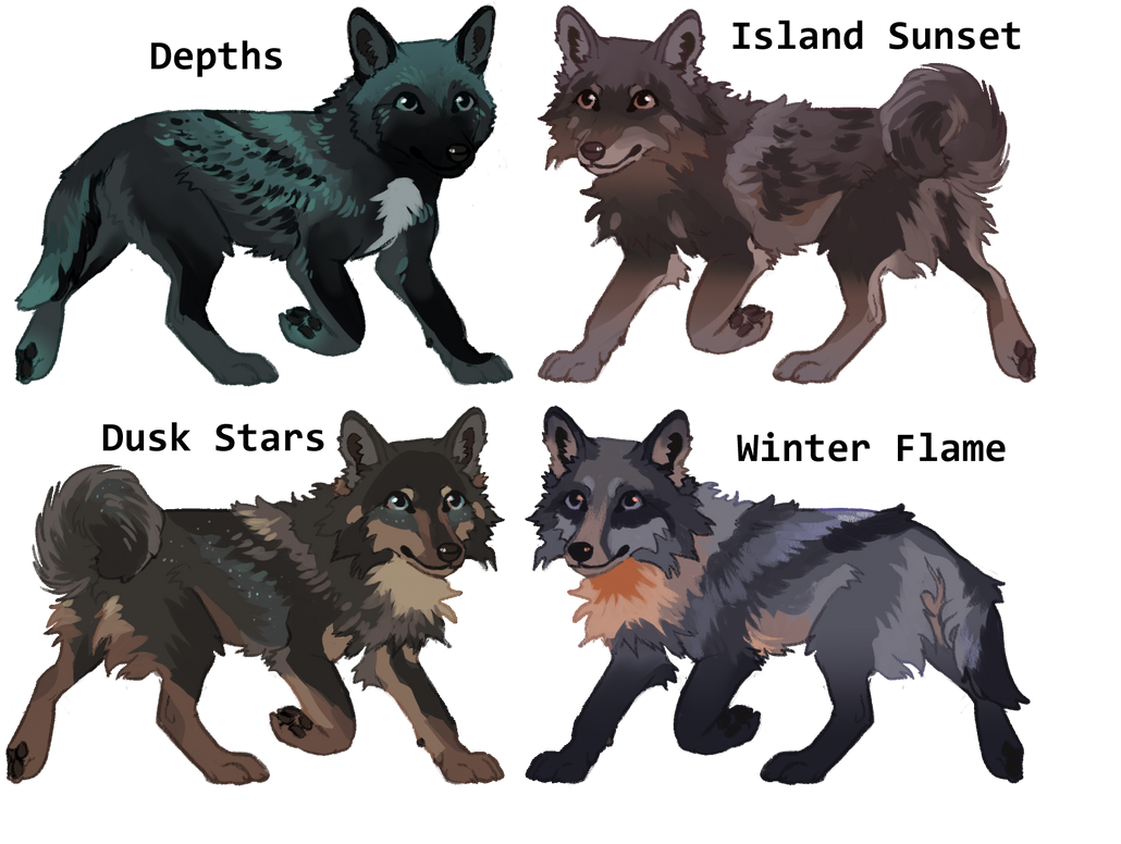 Blotched Wolves Closed by GildedClaws on DeviantArt