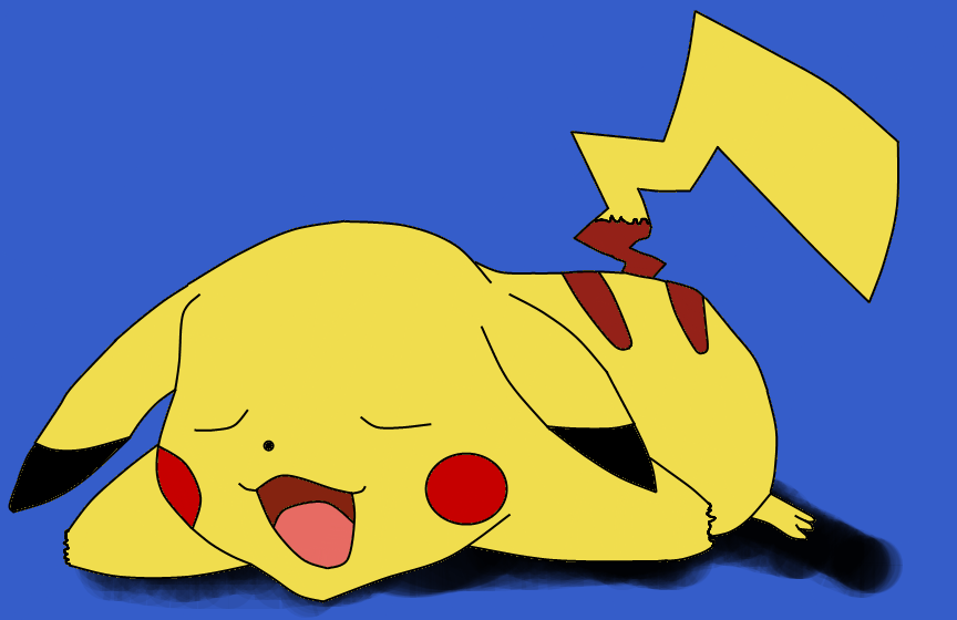 Pikachu Taking a Nap