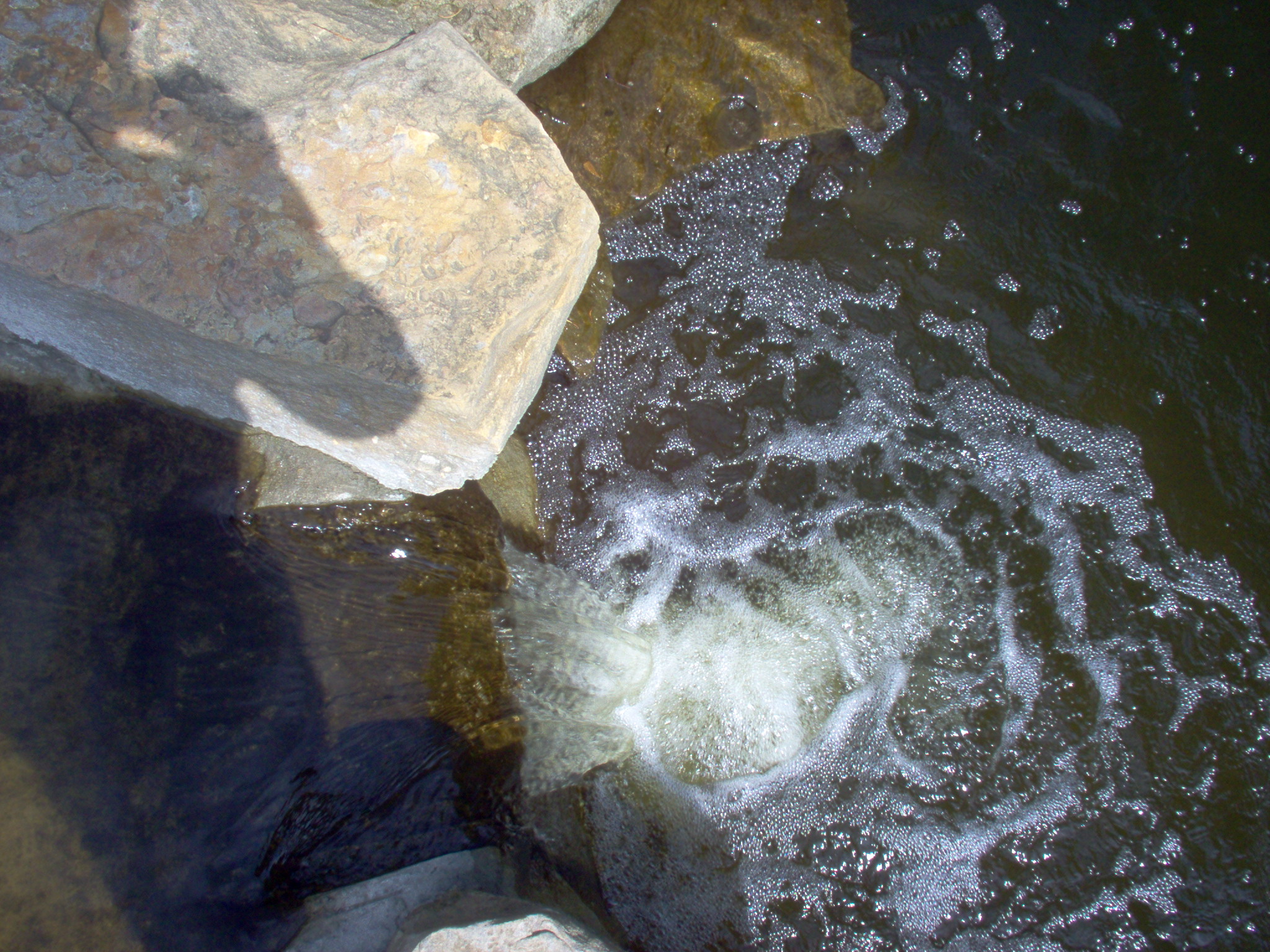 Waterfall straight down