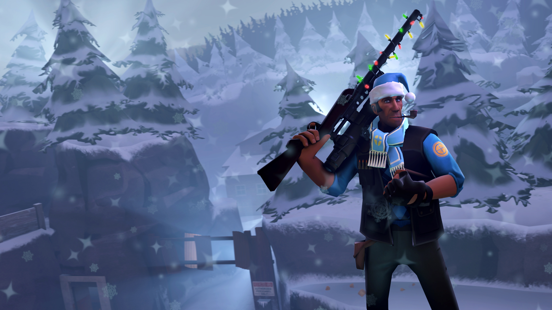 Team Fortress 2 - Jolly Sniper in Winter Paradise