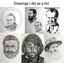 Drawings I did as a kid (late '70s or early '80s)