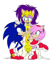 COLLAB - Sonic Amy and Queen Aleena