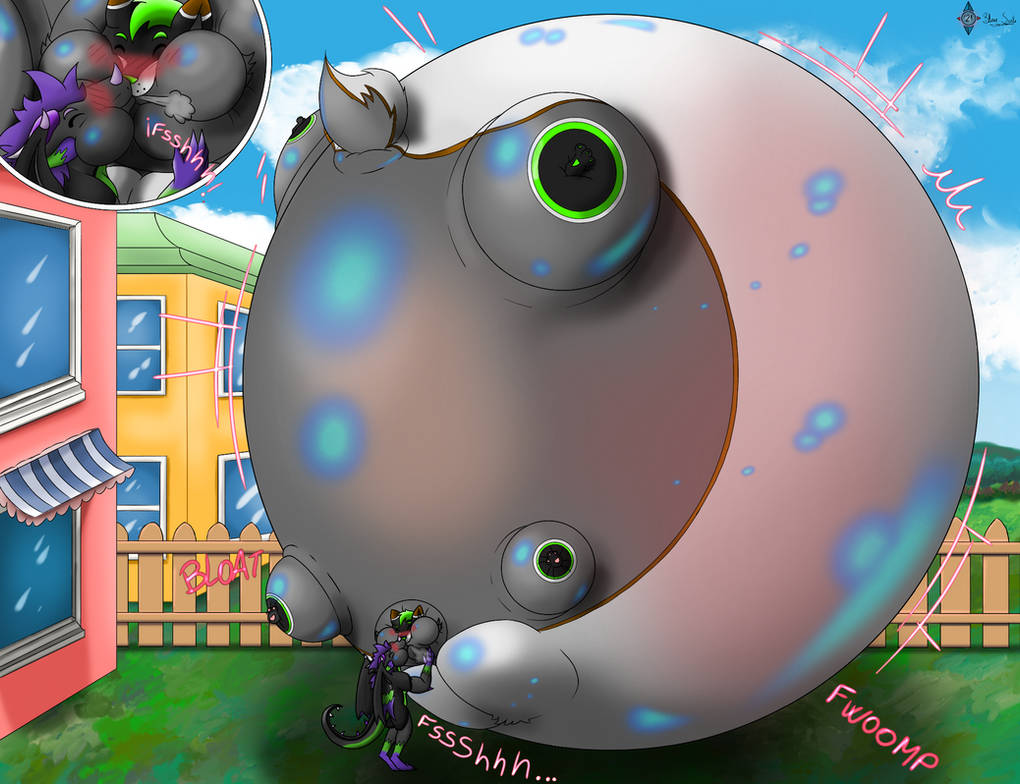 Bomb Inflation Explosion Deviantart Ballooning love (Raffle) by SeaTheDragonBomb on DeviantArt