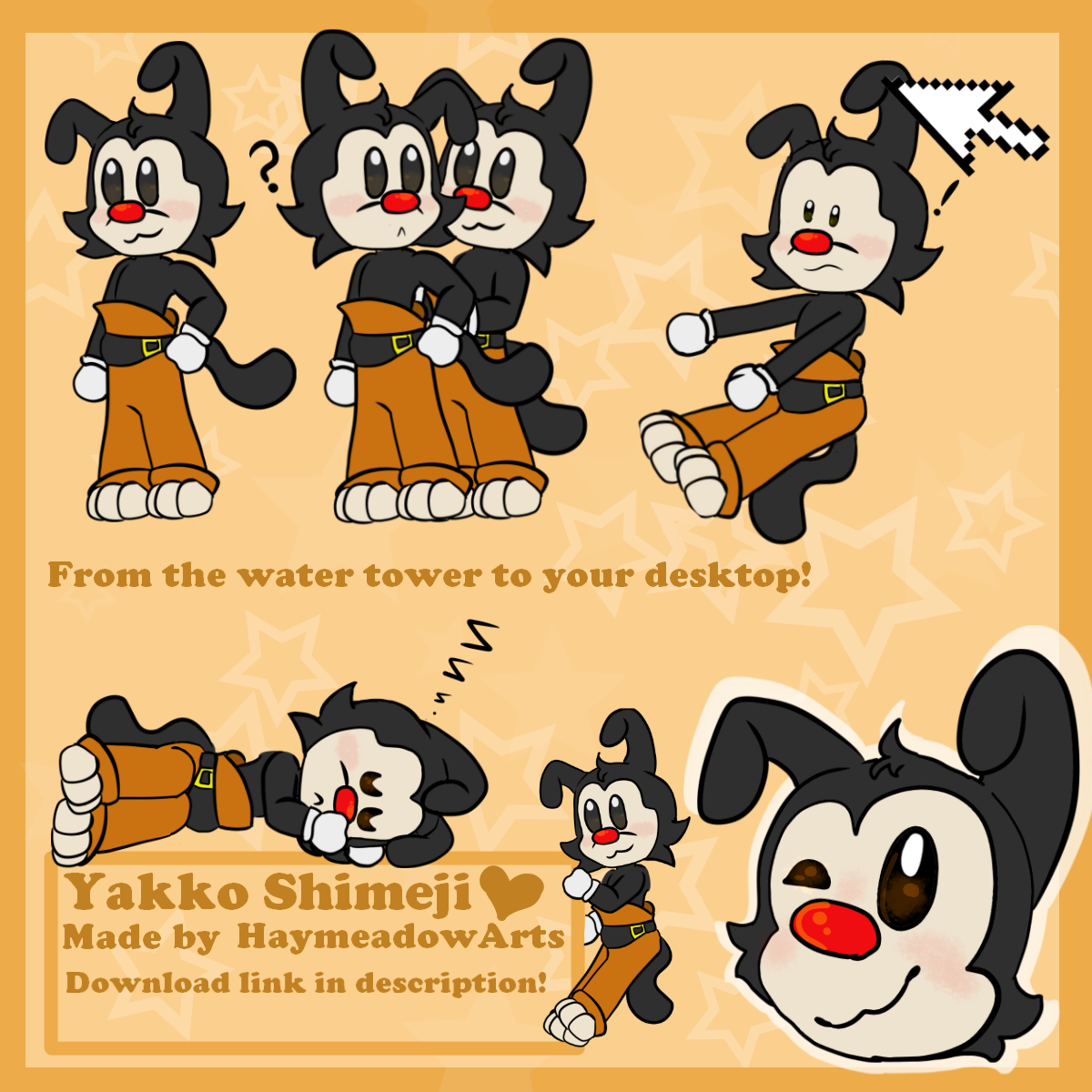 Yakko Shimeji (Google Drive download link in desc) by HaymeadowArts on DeviantArt Yakko Shimeji (Google Drive download link in desc) by HaymeadowArts on DeviantArt