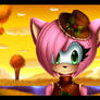 Amy rose in autumn