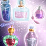 random perfume bottles