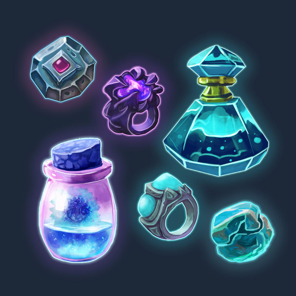 Magic items by JovanaBaleticArt on DeviantArt
