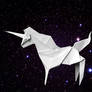 Origami simple unicorn