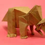 Origami Triceratops