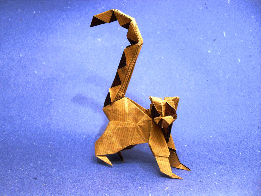 Origami Ring-tailed Lemur