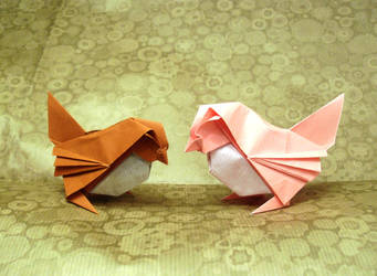 Origami Sparrows