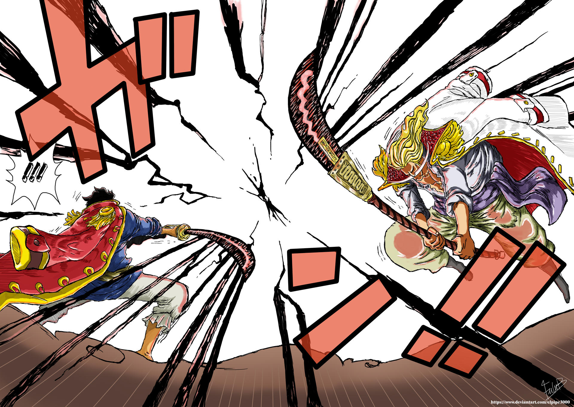 One Piece Chapter 966 Gol d Roger vs Oden Kozuki by Amanomoon on DeviantArt