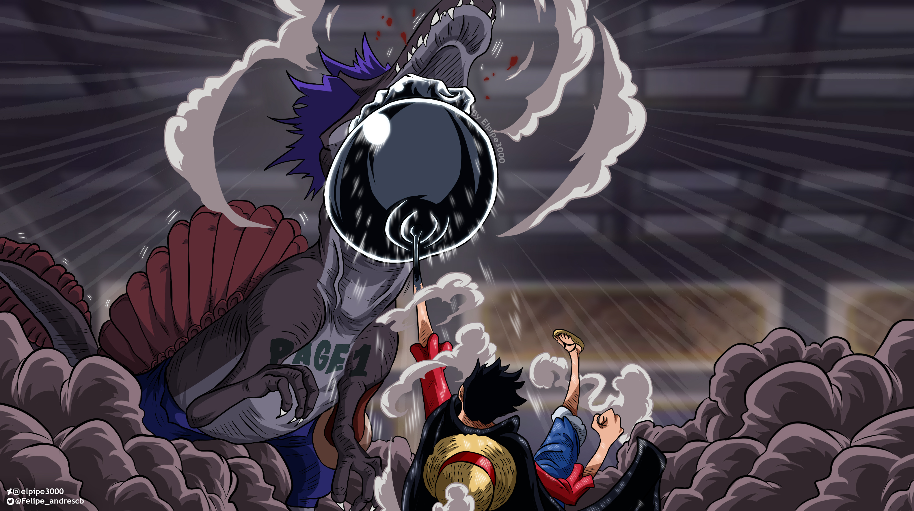 One Piece 9 Luffy Vs Page One By Elpipe3000 On Deviantart One Piece 9 Luffy Vs Page One By Elpipe3000 On Deviantart