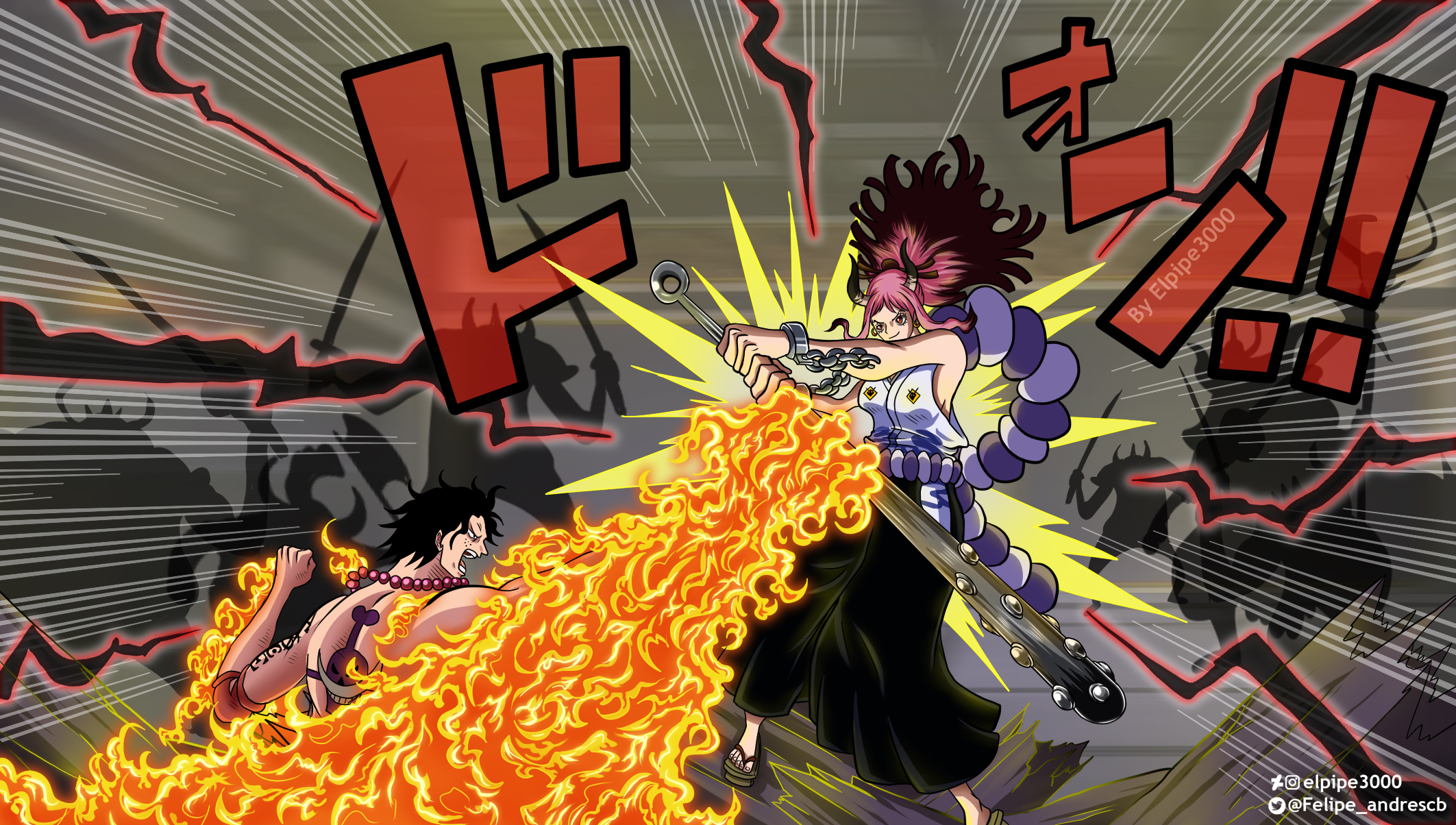 One Piece Fanart Yamato Y Ace By Elpipe3000 On Deviantart One Piece Fanart Yamato Y Ace By Elpipe3000 On Deviantart