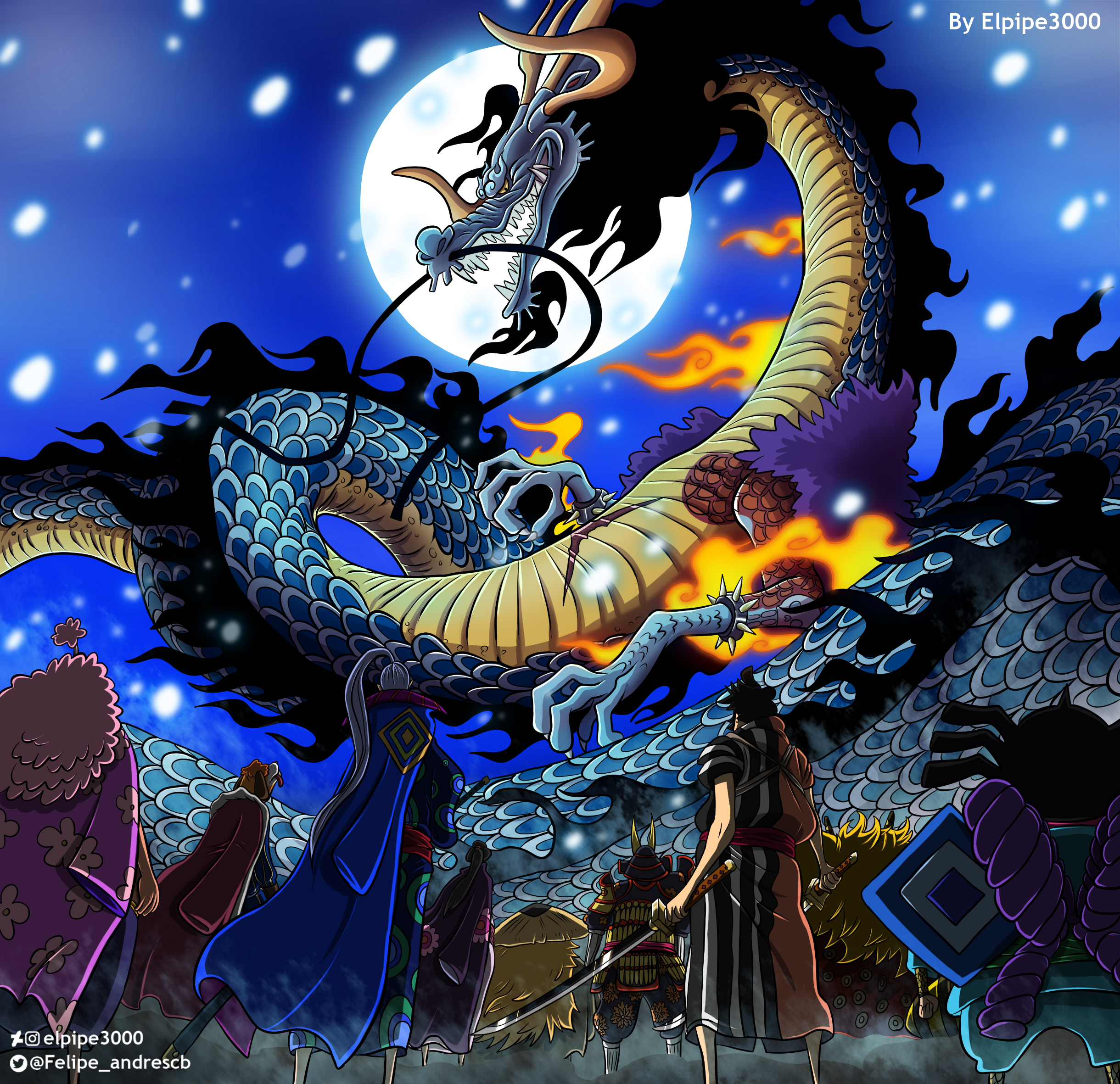 One Piece 987 Kaido Vs Vainas Rojas By Elpipe3000 On Deviantart