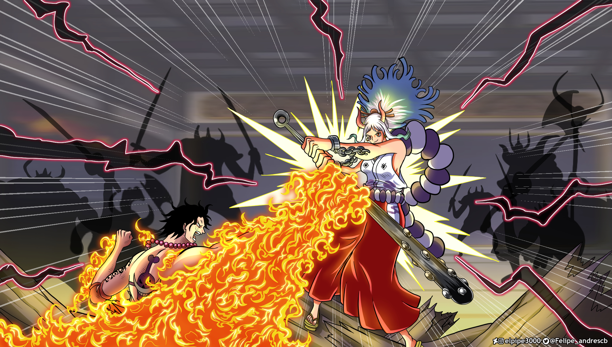 One Piece Ace Y Yamato By Elpipe3000 On Deviantart One Piece Ace Y Yamato By Elpipe3000 On Deviantart