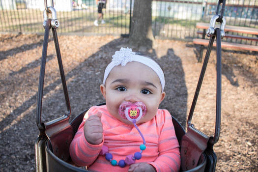 her first swing