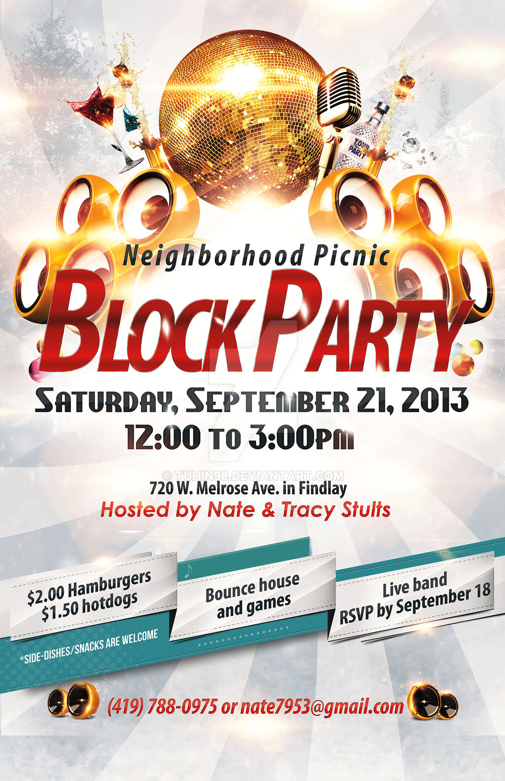 Block Party Flyer ~ Tuhins Editing