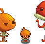 Alien and The Commander - game sprite