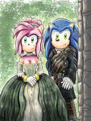 Amy and Sonic Outlander