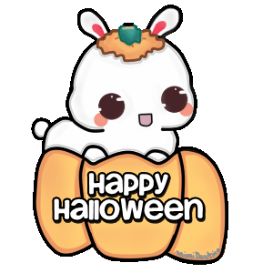 Bunny Says Happy Halloween