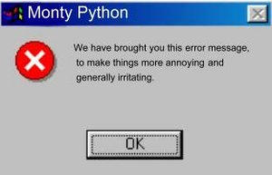 Monty Python Error