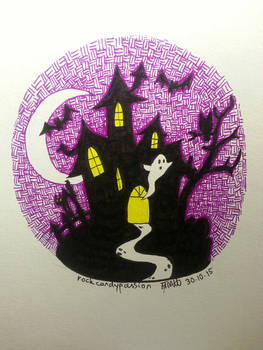 Inktober no.30 - Haunted House