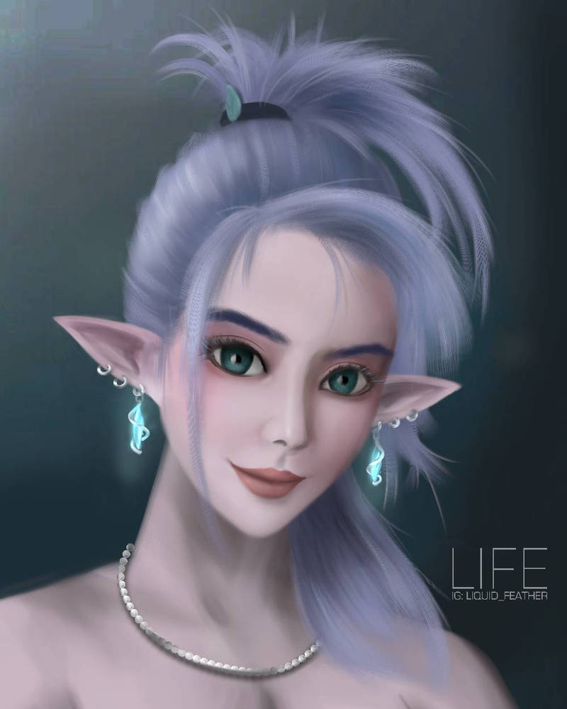 Elven Portrait by liquidfeather2 on DeviantArt
