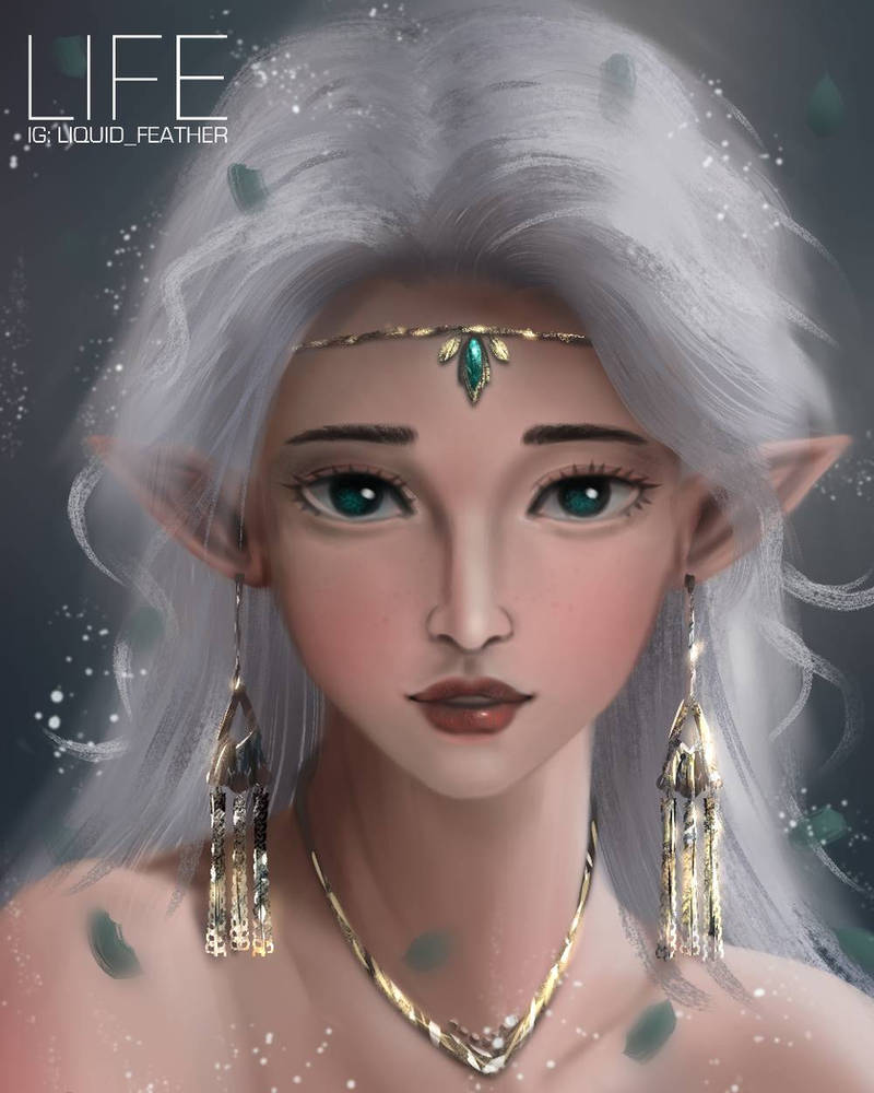 Elven Portrait 4 by liquid-feather on DeviantArt